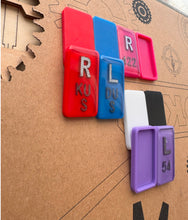Load image into Gallery viewer, 1-4 Simple Xray Markers Rad Tech Xray Markers with Initials letters or numbers A-Z;0-9, Monochrome