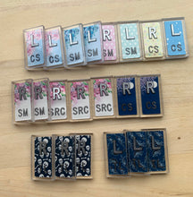 Load image into Gallery viewer, 1-4 Sets X-ray Markers with Initial - Floral, Animal Prints, Misc Prints