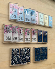 Load image into Gallery viewer, 1-4 Sets X-ray Markers with Initial - Floral, Animal Prints, Misc Prints
