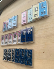 Load image into Gallery viewer, 1-4 Sets X-ray Markers with Initial - Floral, Animal Prints, Misc Prints