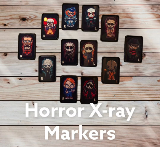 Halloween X-Ray Marker - Scary Horror Xray Markers with Initials