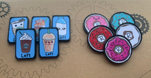Load image into Gallery viewer, Coffee and Donuts Xray Markers Milk Cookies