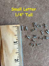 Load image into Gallery viewer, Small Letters for X-Ray Markers - Unmounted Lead Letters - 1/4" lead letter for Left and Right