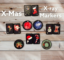 Load image into Gallery viewer, Christmas Xray Markers with Initials Xmas Holiday Santa
