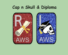 Load image into Gallery viewer, Cap n Skull &amp; Diploma - Xray Markers with Initials
