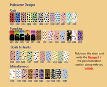 Load image into Gallery viewer, 1-4 Sets Custom Xray Markers - Halloween, cat, ghost, pumpkin, sugar skulls
