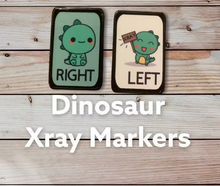 Load image into Gallery viewer, Baby dinosaur Xray Markers with Initials
