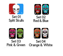 Load image into Gallery viewer, Sugar Floral Skull Xray Markers with Initials
